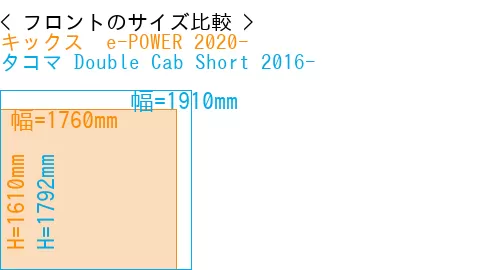#キックス  e-POWER 2020- + タコマ Double Cab Short 2016-